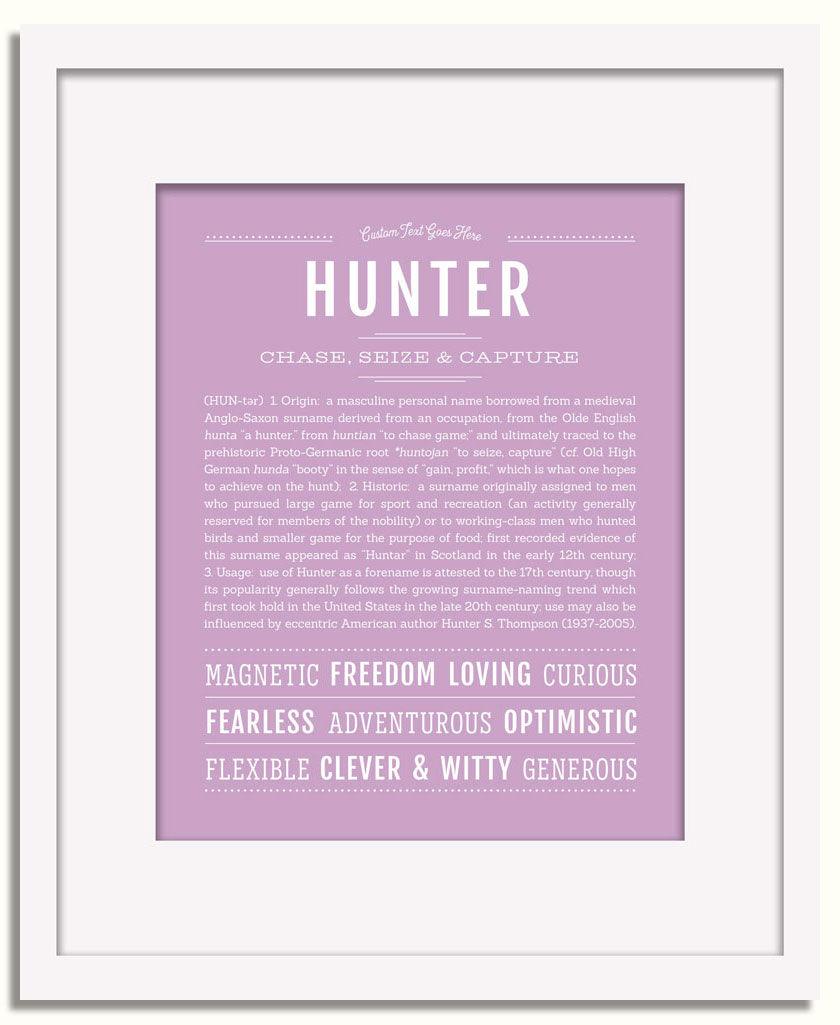 Frame Options | Lilac | White Frame, Matted