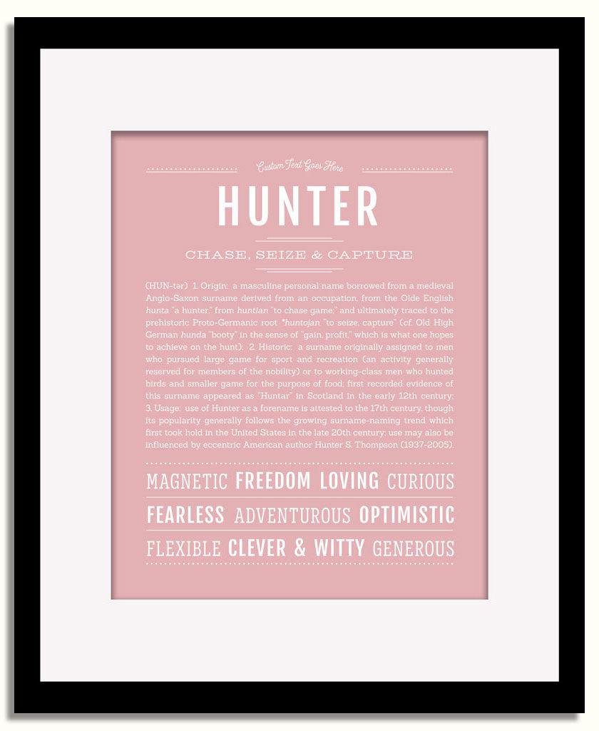 Frame Options | Dusty Rose | Black Frame, Matted