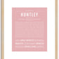 Huntley | Name Art Print