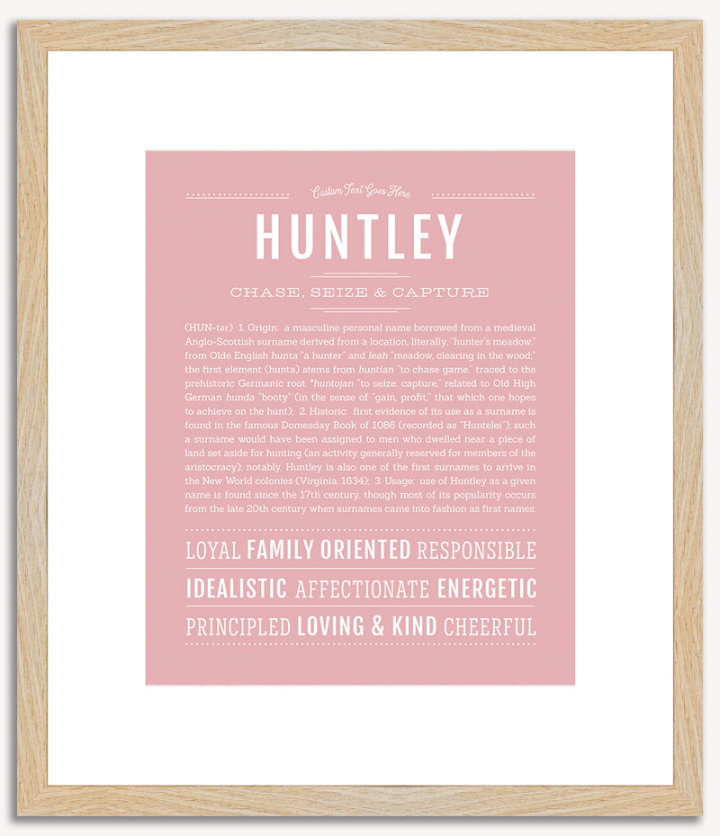 Huntley | Name Art Print