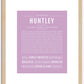 Huntley | Name Art Print