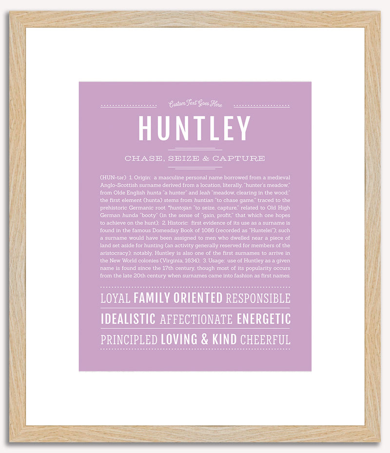 Huntley | Name Art Print