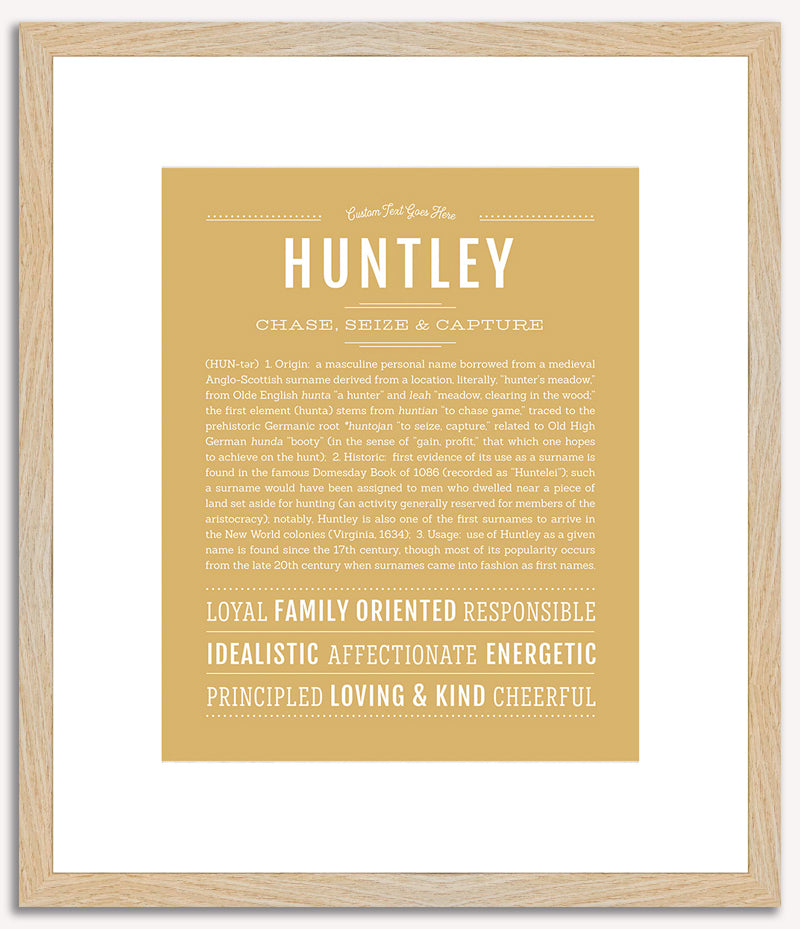 Huntley | Name Art Print