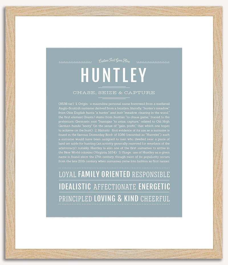 Huntley | Name Art Print