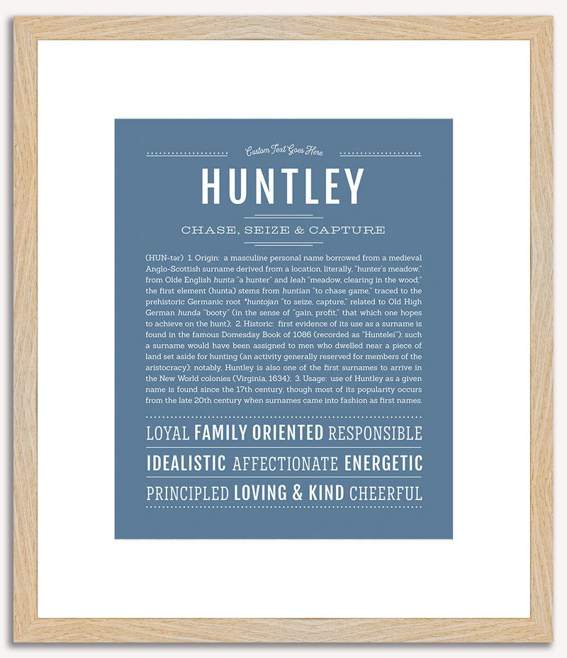 Huntley | Name Art Print