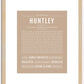 Huntley | Name Art Print