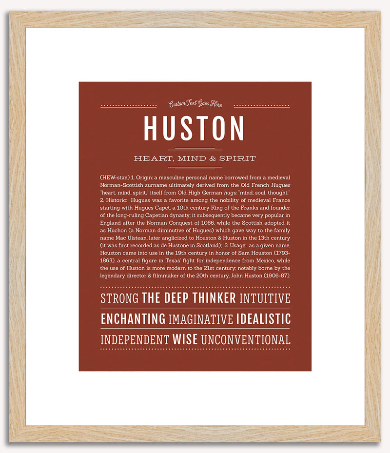 Huston | Name Art Print