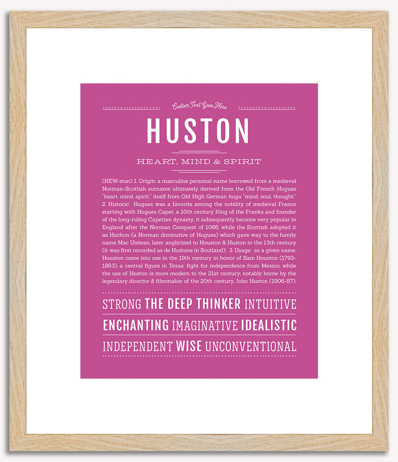 Huston | Name Art Print