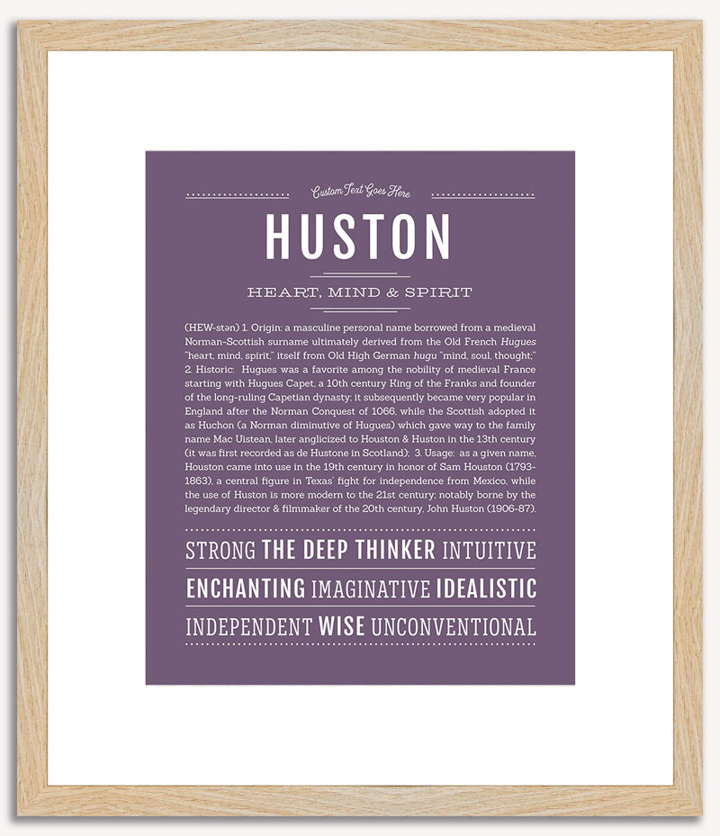 Huston | Name Art Print