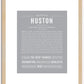 Huston | Name Art Print