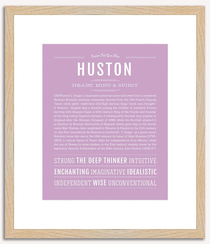 Huston | Name Art Print