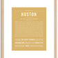 Huston | Name Art Print