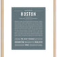 Huston | Name Art Print