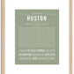 Huston | Name Art Print