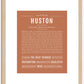 Huston | Name Art Print