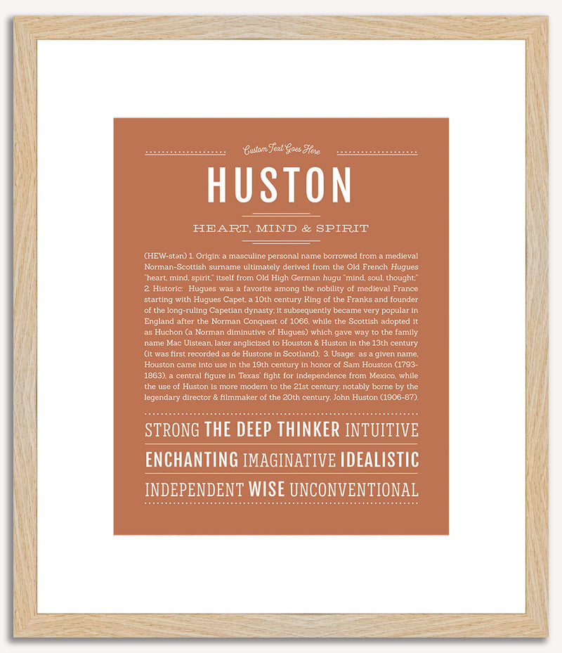 Huston | Name Art Print