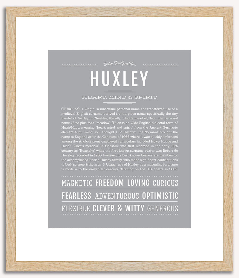 Huxley | Name Art Print