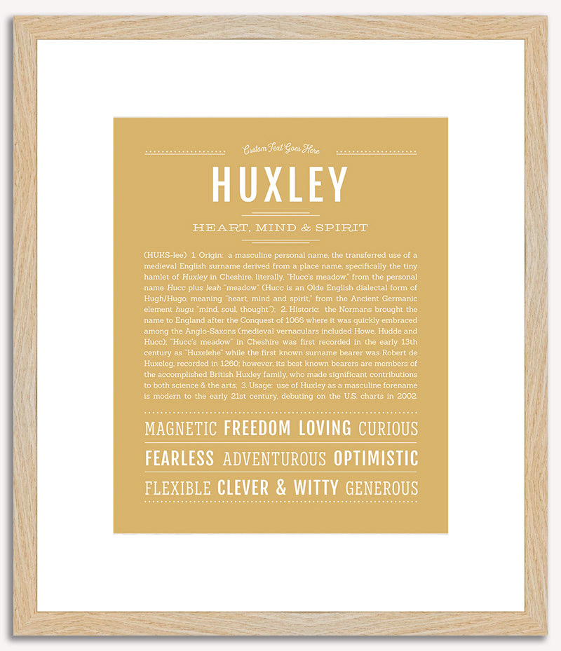 Huxley | Name Art Print