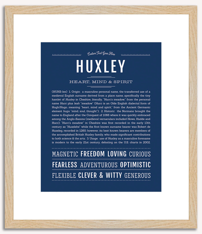 Huxley | Name Art Print