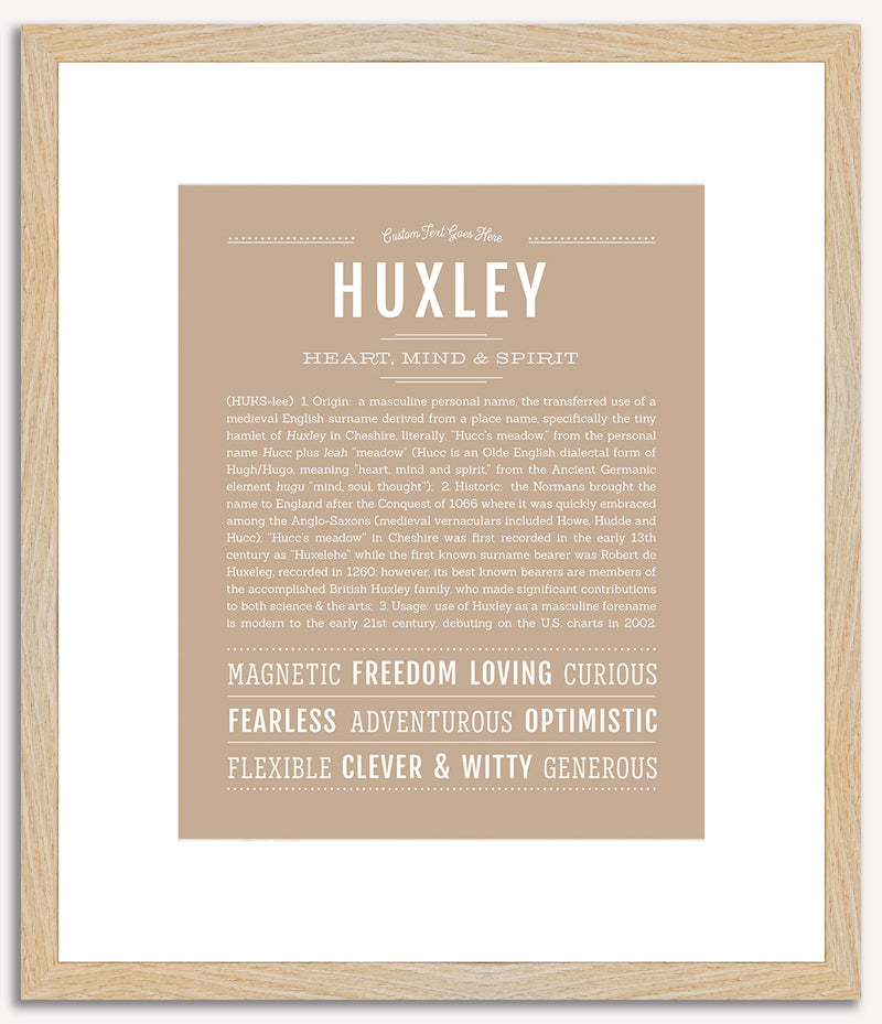 Huxley | Name Art Print