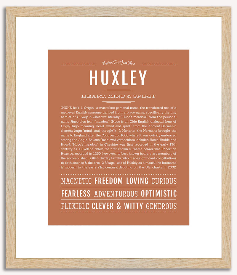 Huxley | Name Art Print