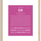 Ian | Name Art Print