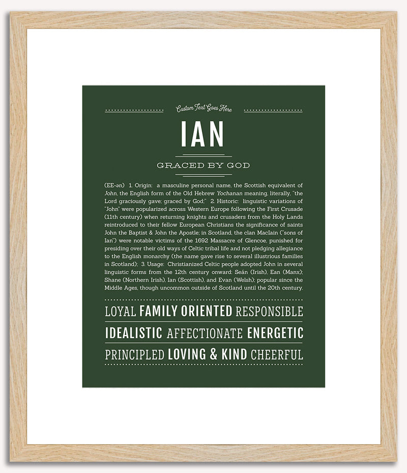 Ian | Name Art Print