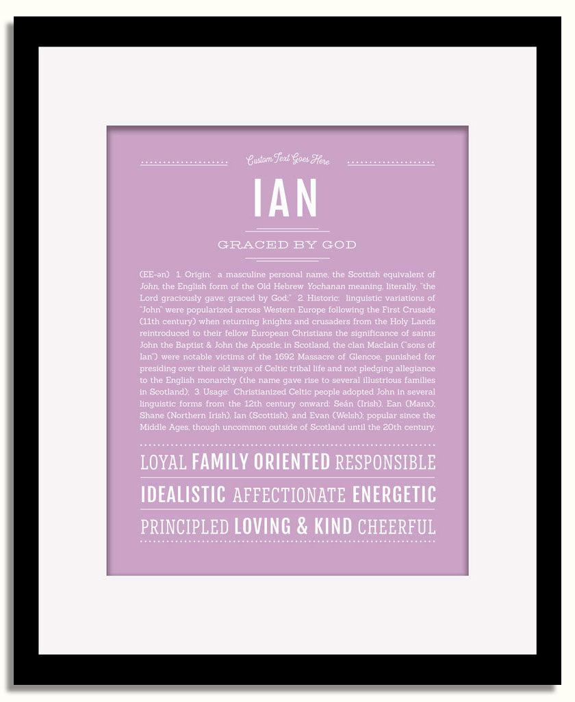 Frame Options | Lilac | Black Frame, Matted