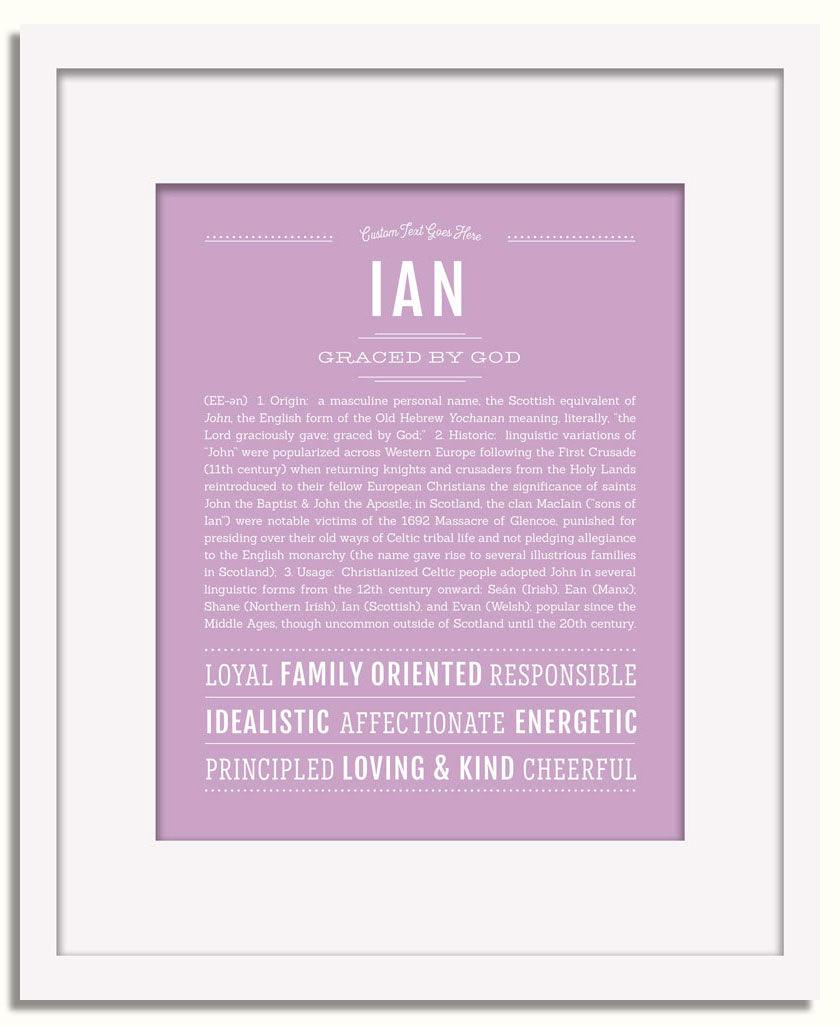 Frame Options | Lilac | White Frame, Matted