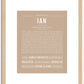 Ian | Name Art Print