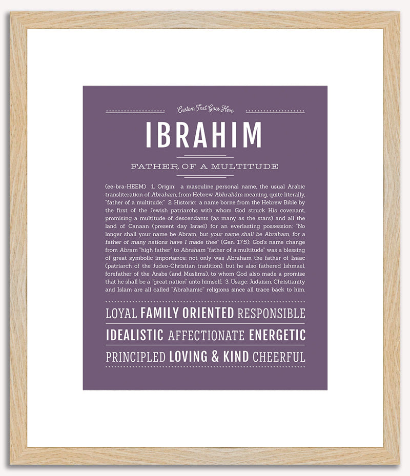 Ibrahim | Name Art Print