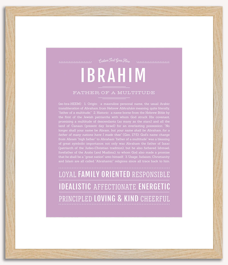 Ibrahim | Name Art Print