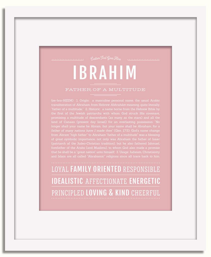 Frame Options | Dusty Rose | White Frame, Matted