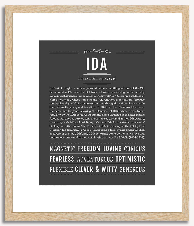 Ida | Name Art Print