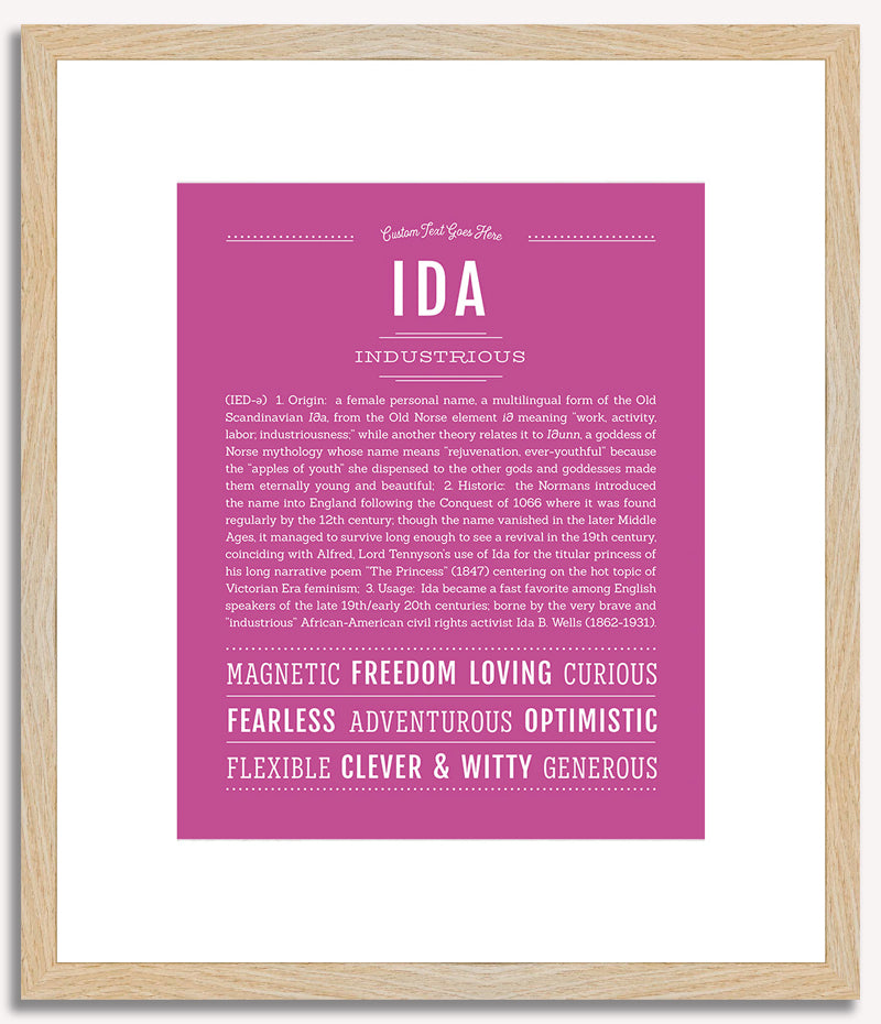 Ida | Name Art Print