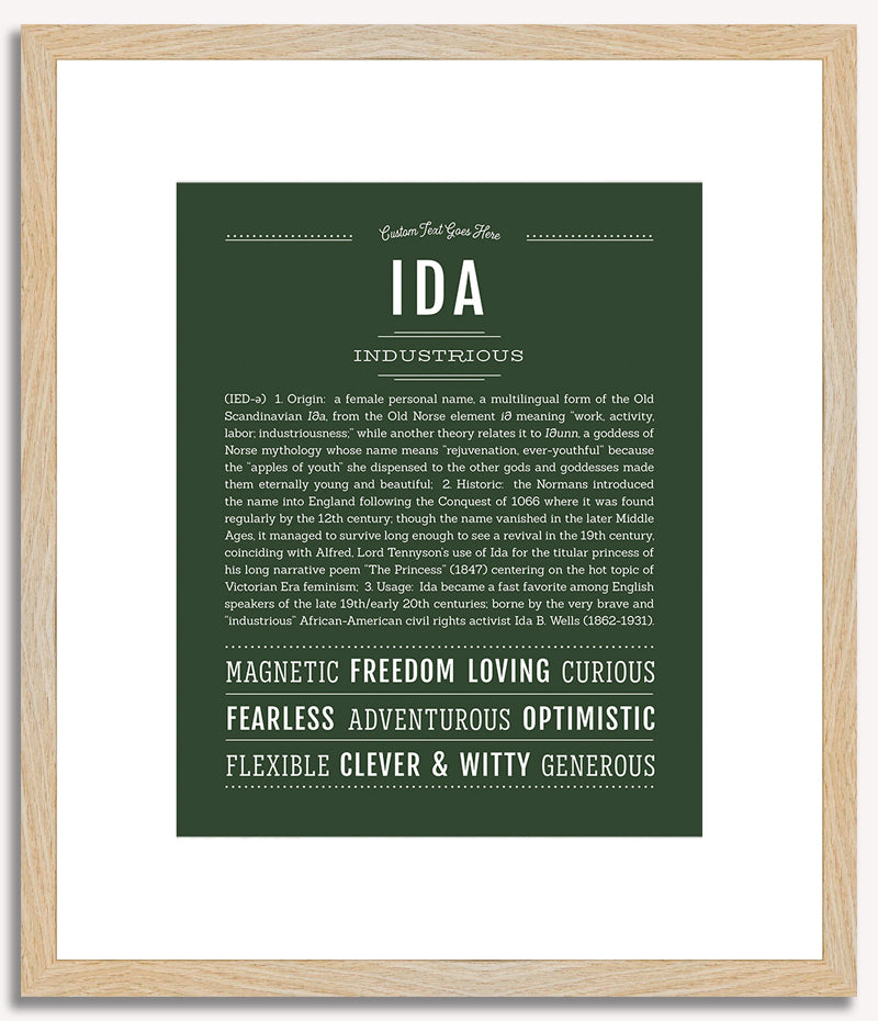 Ida | Name Art Print