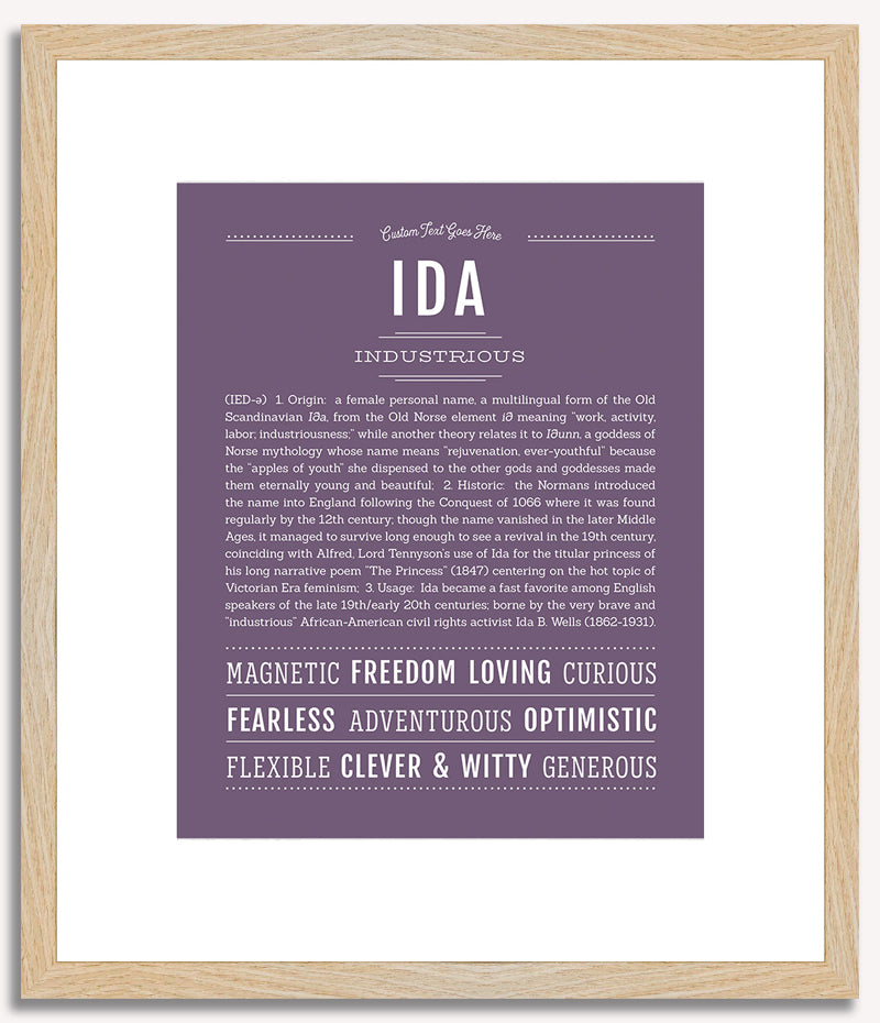 Ida | Name Art Print