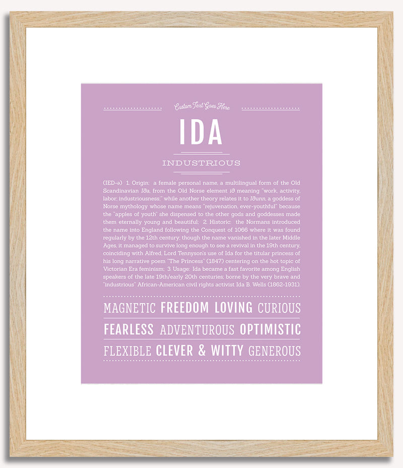 Ida | Name Art Print