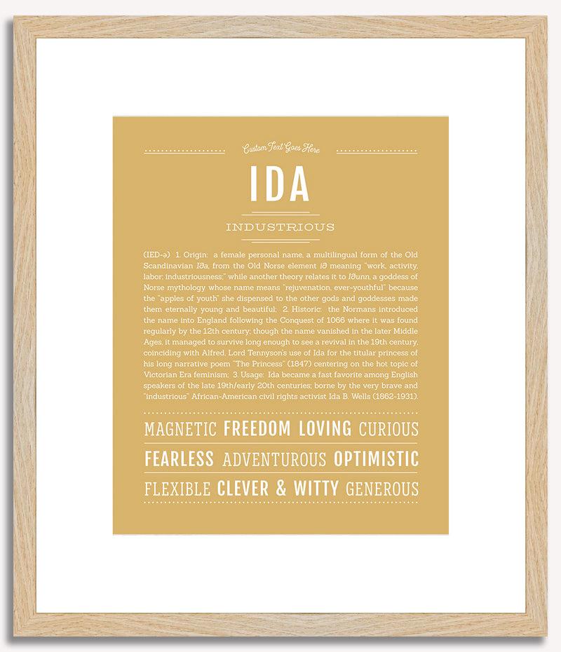 Ida | Name Art Print