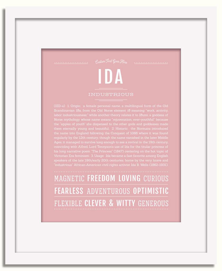 Frame Options | Dusty Rose | White Frame, Matted