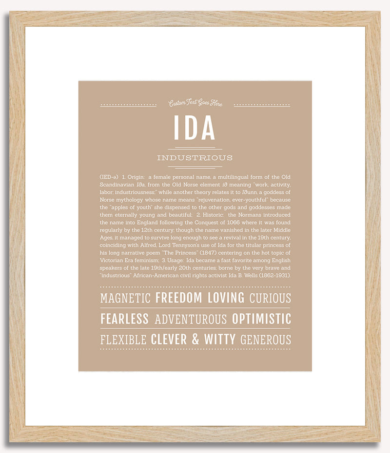 Ida | Name Art Print