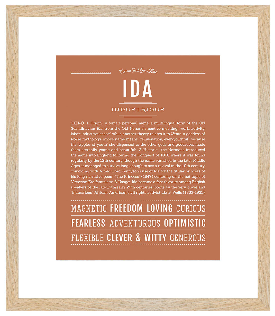 Ida | Name Art Print