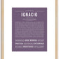 Ignacio | Name Art Print