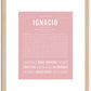 Ignacio | Name Art Print