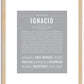 Ignacio | Name Art Print