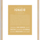 Ignacio | Name Art Print