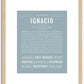 Ignacio | Name Art Print