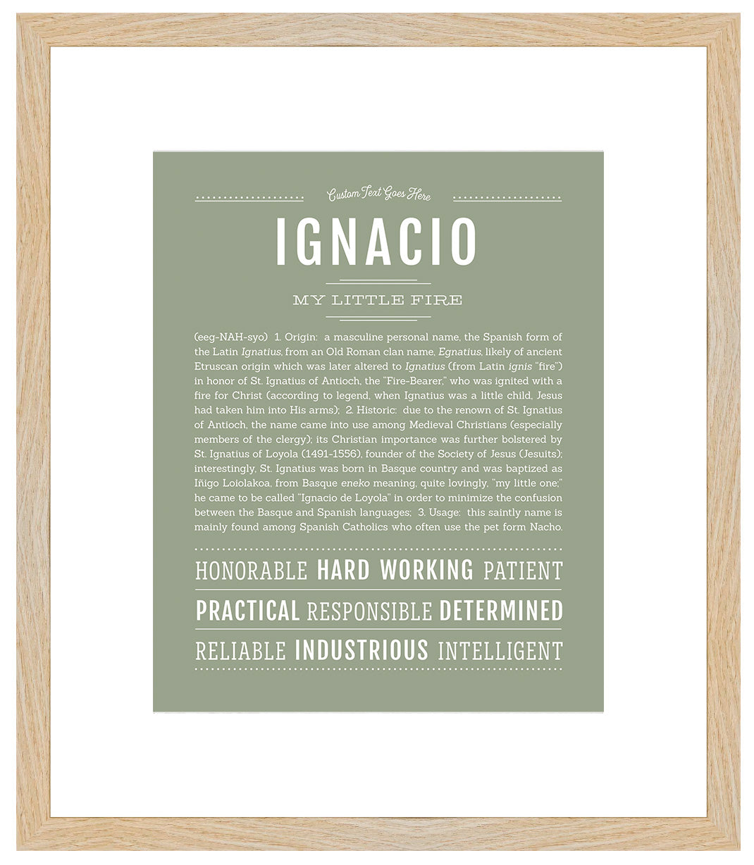 Ignacio | Name Art Print