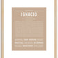 Ignacio | Name Art Print