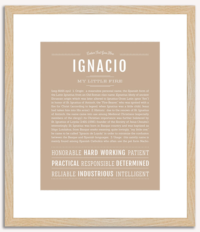 Ignacio | Name Art Print